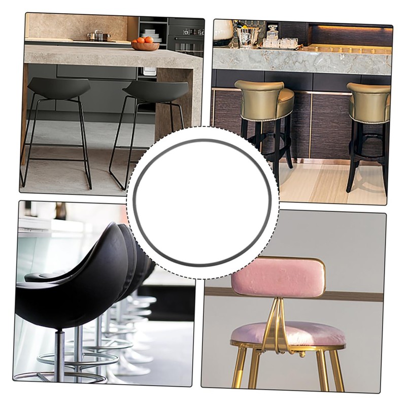 Sosoport 9pcs Bar Stool Floor Protectors Super-Slip Rubber Ring for
