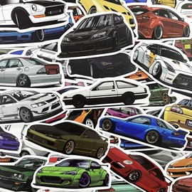 100 Pcs Sports Car Stickers Set, Fashionable Brand Sports Car Stickers, Car Decals, Waterproof Outdoor, Sticker Pack, DIY Material, Guitar, Car, Bicycle, Water Bottle, Skating, Mobile Notebook,
