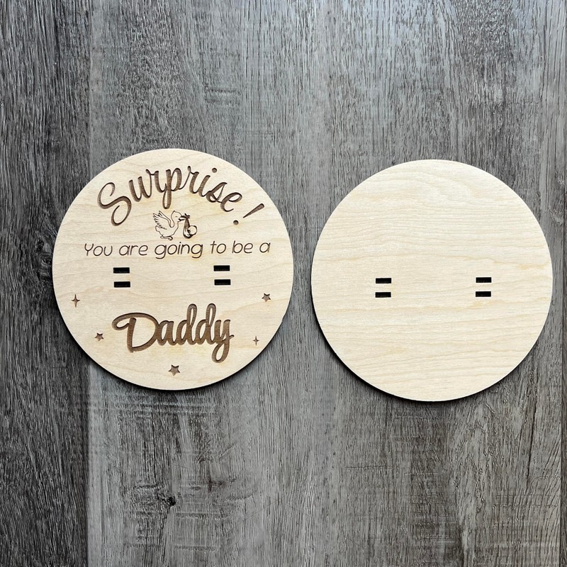 You are going to be Dad-Pregnancy announcement custom | Wood