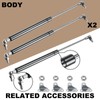Dekalaii Gas Struts 15In 120Lb Prop Shock Lift Springs Rod
