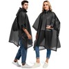 Borogo 2 Pack Rain Ponchos for Adults Reusable - Raincoats