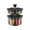 Aurakoa 360 rotating 2 tier jars spice rack (6 small