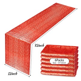 MIAHART Sequin Table Runner 12 x 72inch Table Runner Royal Blue Sequin Table Cloths for Birthday, Wedding, Banquet, Holiday Party Decorations & Baby Shower