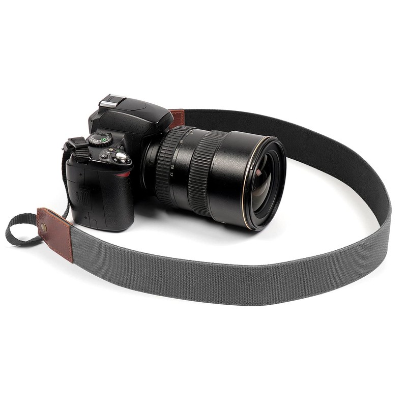 MegaGear Genuine Leather Camera Strap - Adjustable Shoulder Neck Strap