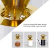 LHS Pour Over Coffee Dripper Reusable Coffee Filter Paperless Coffee