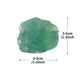 Urban Nest Natural Crystal Incense Holder, Decorative Healing Stone for Meditation, Energy Cleansing, Emotional Healing, Spiritual Growth & Home Decor (3-5cm, Green Fluorite)