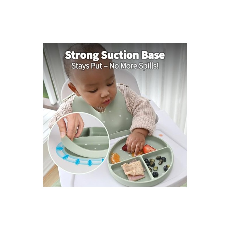 Little Rawr Baby Led Weaning Bundle, 100% Silicone Baby Feeding
