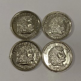 Unbranded (4) Avag Co Bepsig Pirate Roman Coins Tokens Board Game Replacement Pieces Parts