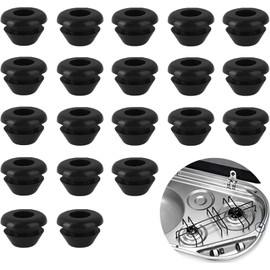 Cosswe Rust Rubber Feet, Pot Support Rubber, Gas Stove Rubber Accessories for Motorhome Hob, Rubber Grommet Guides, Motorhome Ovens, Accessories, Replacement, Pack of 24