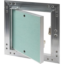 ECOPRO VENT 6" x 6" Inch Aluminum Drywall Access Panel - Service Shaft Door - Plumbing, Electricity, Heating, Alarm Wall Inspection hatch for Drywall - Bathroom Service Access Hole Cover