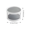 2 Tier 10 Inch Non Skid Spice Rack Turntable, 25cm