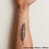 'Feather' Temporary Tattoo - Water Resistant, Skin-Safe, Non-Toxic Transfer (TO00085925)