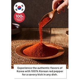 K FOOD KOREAN FOOD Korean Food Haetnim Maeul 100% Korean Red Chili Powder 3.5oz(100g) | Small Particle Powder for soups and stews | Vegan, NO MSG