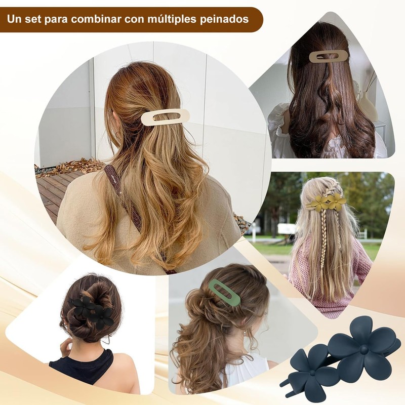 6 Piezas Pinzas para Cabello - Broches para Cabello de