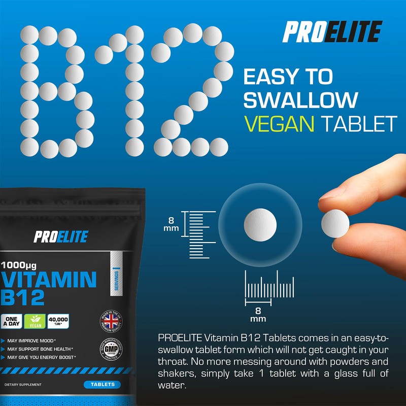 Vitamin B12 Tablets 120 High Strength 1000mcg Vegan B12 Supplement