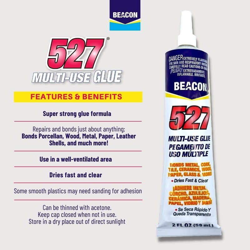 BEACON 527 Multi-Use Glue for Ceramics, China, Metal & More
