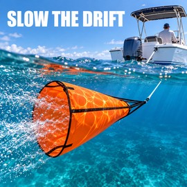 18 Inch PVC Sea Anchor Drift Socks for Boats Under 15 Ft, Kayaks and Paddle Boards