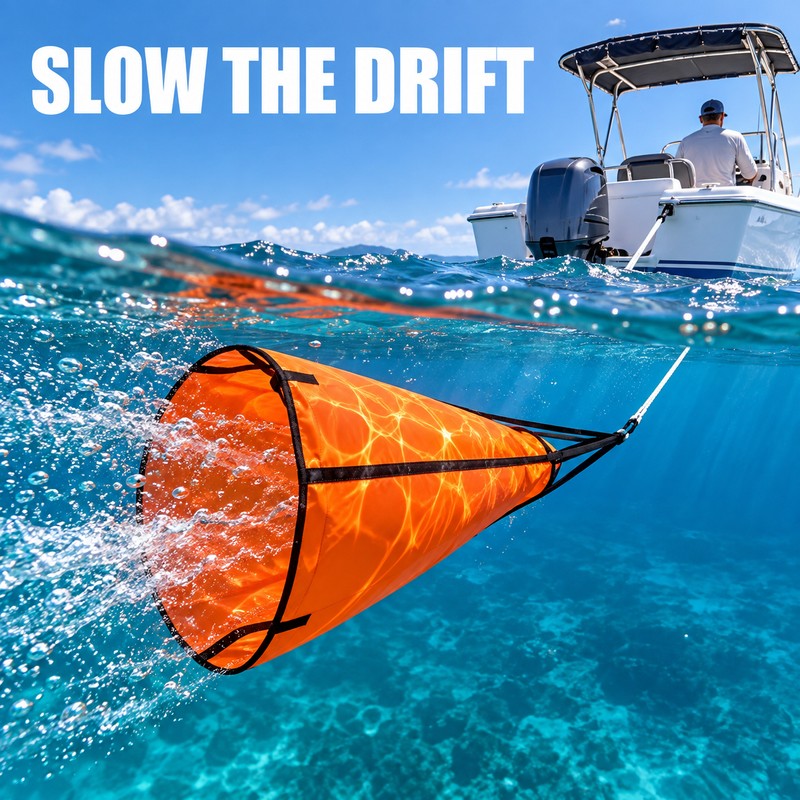 18 Inch PVC Sea Anchor Drift Socks for Boats Under