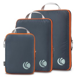 Cipway Compression Packing Cubes, Ultralight Luggage Organizer Bags, Travel Essentials for Carry on Suitcase (3 Piece,Gray)