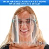 Salon World Safety Clear Face Shields with Glasses Frames (4