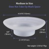 U/N 2x Glass Soap Dish Replacement Spare for Bathroom Accessory