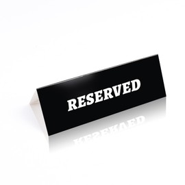KEPYDRMTF Reserved Table Signs for Wedding,Chair Seating Sign for Office Decor Reservation Wedding, Meeting, Ceremony and Events (7.8x5.5) (12)