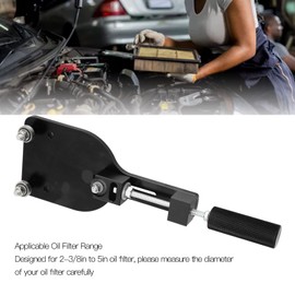 Longacre 52 77750 Oil Filter Cutter, Zinc Alloy One Piece Design, 2-3/8in to 5in Cutting Range, Efficient Tool Oil Filter Opener with Anti Slip Handle for Maintaining Vehicle for Automotive Engines