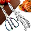 AUDAMI 2-Piece Kitchen Shears Set, Heavy Duty Professional Poultry Meat
