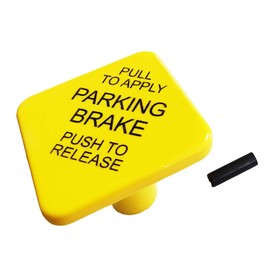 TORQUE Yellow Parking Brake and Red PP-7 Trailer Air Supply Valve Knob with Roll Pin for Dash Brake Control Valve (Replaces Bendix 248433, Bendix 290655) (TR248433 + TR290655)