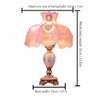 LOVAPO Vintage Pink Table Lamp Victorian Style with Button Switch