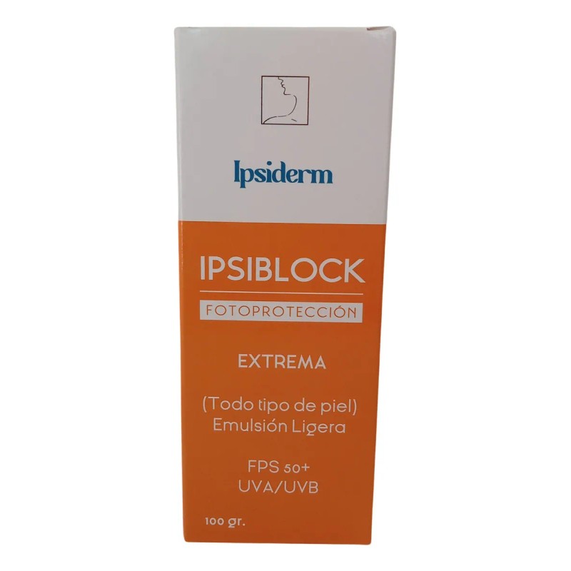 Ipsiblock Bloqueador Solar Extrema Fps50+ Fotoprotector Uva/uvb 100g
