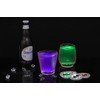 HANCIRCLE LED Coaster Blue,12 Pack Light Up Coasters,LED Sticker Lights,Wine