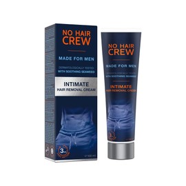 NO Hair Crew Intimate Hair Removal Cream - Extra Gentle Depilatory Cream for Sensitive Areas. Made for Men, 100 ml