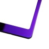 KA T304 Stainless Steel Polish Purple Chrome License Plate Frame