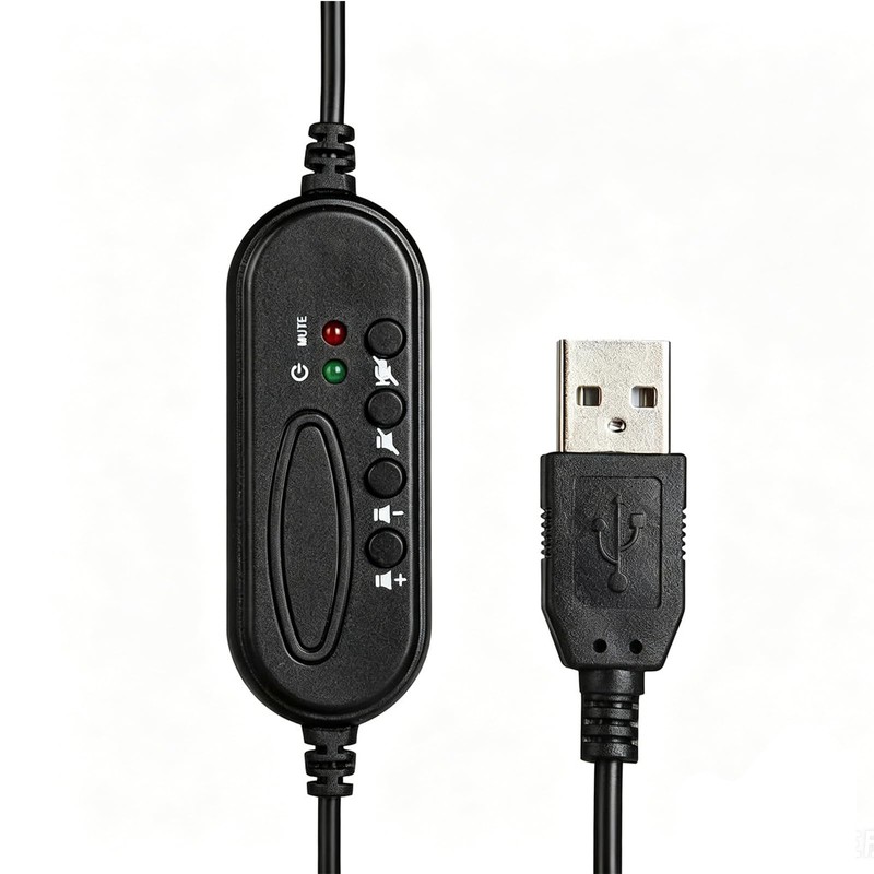 CENMIGO Wired Headset with Noise Cancelling Mic, USB Connectivity, Plug