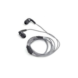 Kikkerland Chevron Earbuds, Microphone, Black