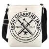 WCGXKO Iron Sharpens Iron Gift Christian Crossbody Bag Religious Messenger