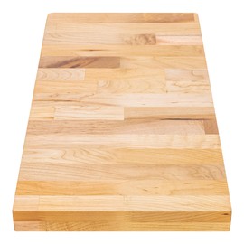 DuraSteel Solid Wood Table Top - 24 x 12 Butcher Block Countertop - Natural Maple Slab Wood Cutting Board for Kitchen Workbench Desk Top, Large Charcuterie Boards Counter Round Chopping Wooden Bamboo