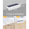 VOLISUN Solar Deck Lights 8 Pack, Warm White Glow LED