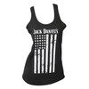 Jack Daniel’s Ladies Distressed Flag Black Tank Top (Small)