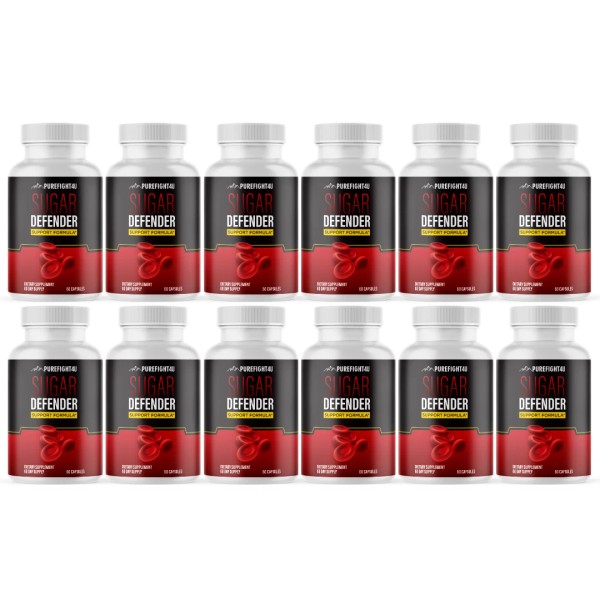 PureFight4U Sugar Defender Support Formula Dietary Supplement 60 Capsules -