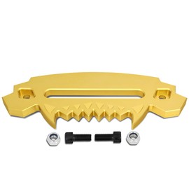 DNA Motoring HITCH-ALU-003-GD 10" Aluminum Hawse Fairlead for Synthetic Winch Rope Lead Guide