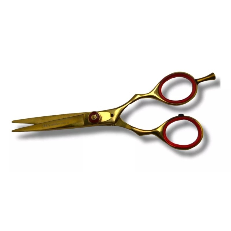 Ms germany Tijera Profesional Corte Acero Alemán Dorada 6.5pLG
