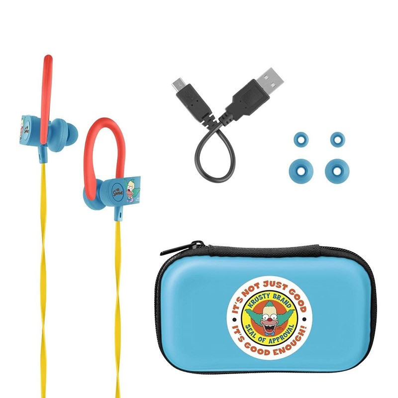 STEREN Audífonos Bluetooth Sport Free con Cable Plano The Simpsons™-Krusty