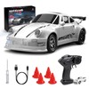 BuzzoXerex Drift Remote Control Car, 1:64 RC Drift Car (White)
