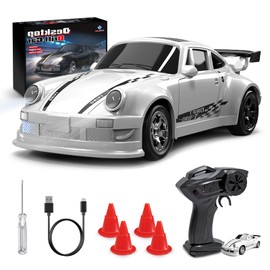 BuzzoXerex Drift Remote Control Car, 1:64 RC Drift Car (White)