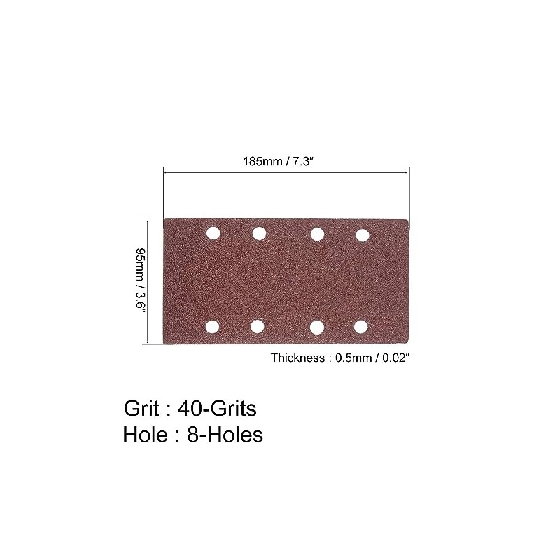 MACHSWON 40 Grit Sanding Sheet Sander Sandpaper Hook and Loop
