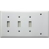 Stamped Steel Smooth White 4 Gang Wall Plate - 3