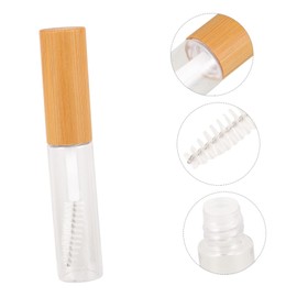 Baluue Bamboo Hollow Tube Mascara Volume Mascara Clear Mascara DIY Mascara Bottle Eyelash Growth Oil Container Empty Eyelash Tubes for Women Refillable Mascara Tube Plastic