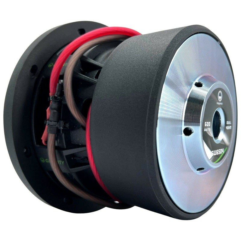 Gravity 1x 6.5 Inch 600 Watt Car Audio Subwoofer w/